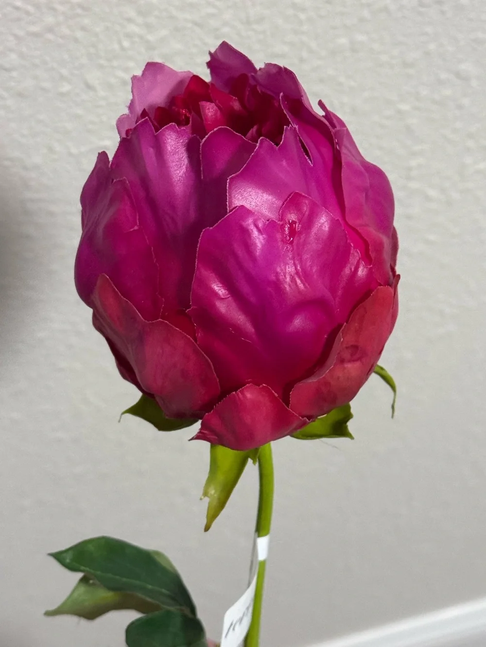 NWT Anthropologie Terrain Faux Peony Stem Medium Pink Single Flower 23